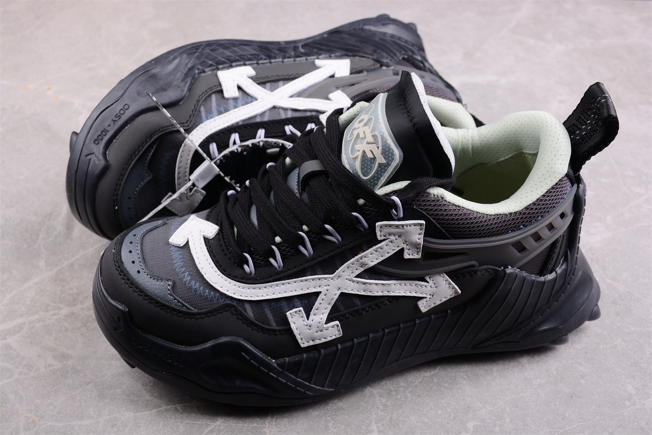 Off White Replica ODSY 1000 Sneaker Black White