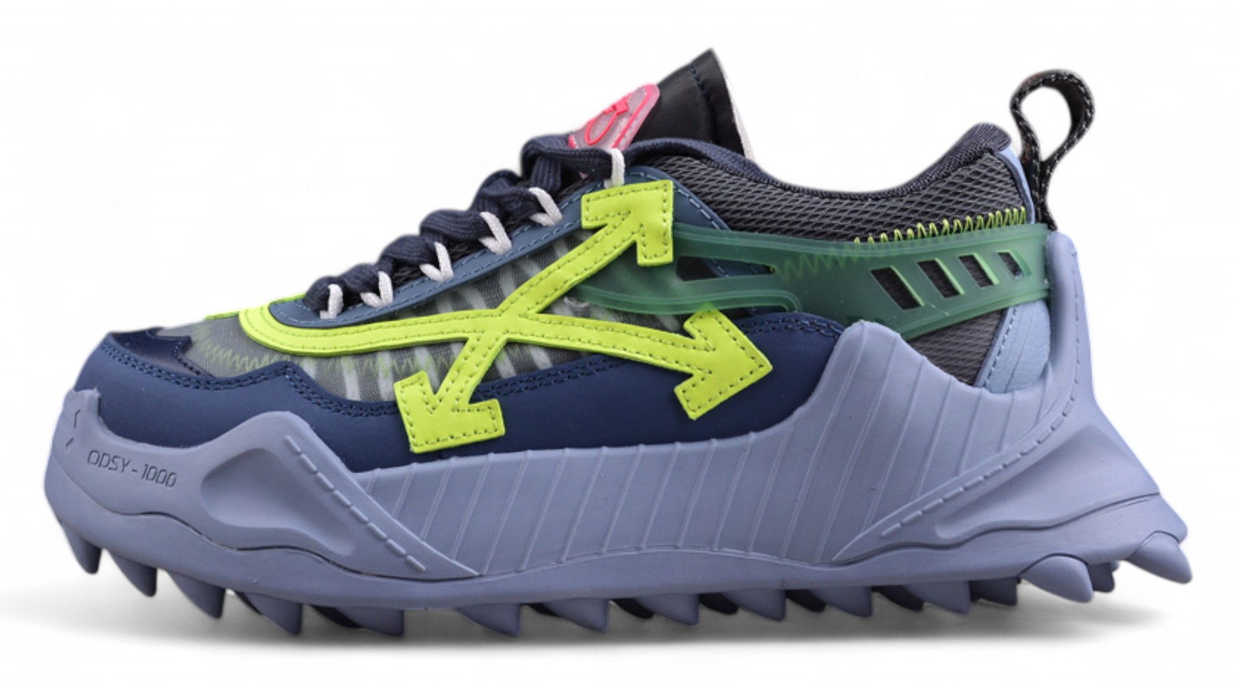 Off White Replica ODSY 1000 Sneaker Navy Green Yellow