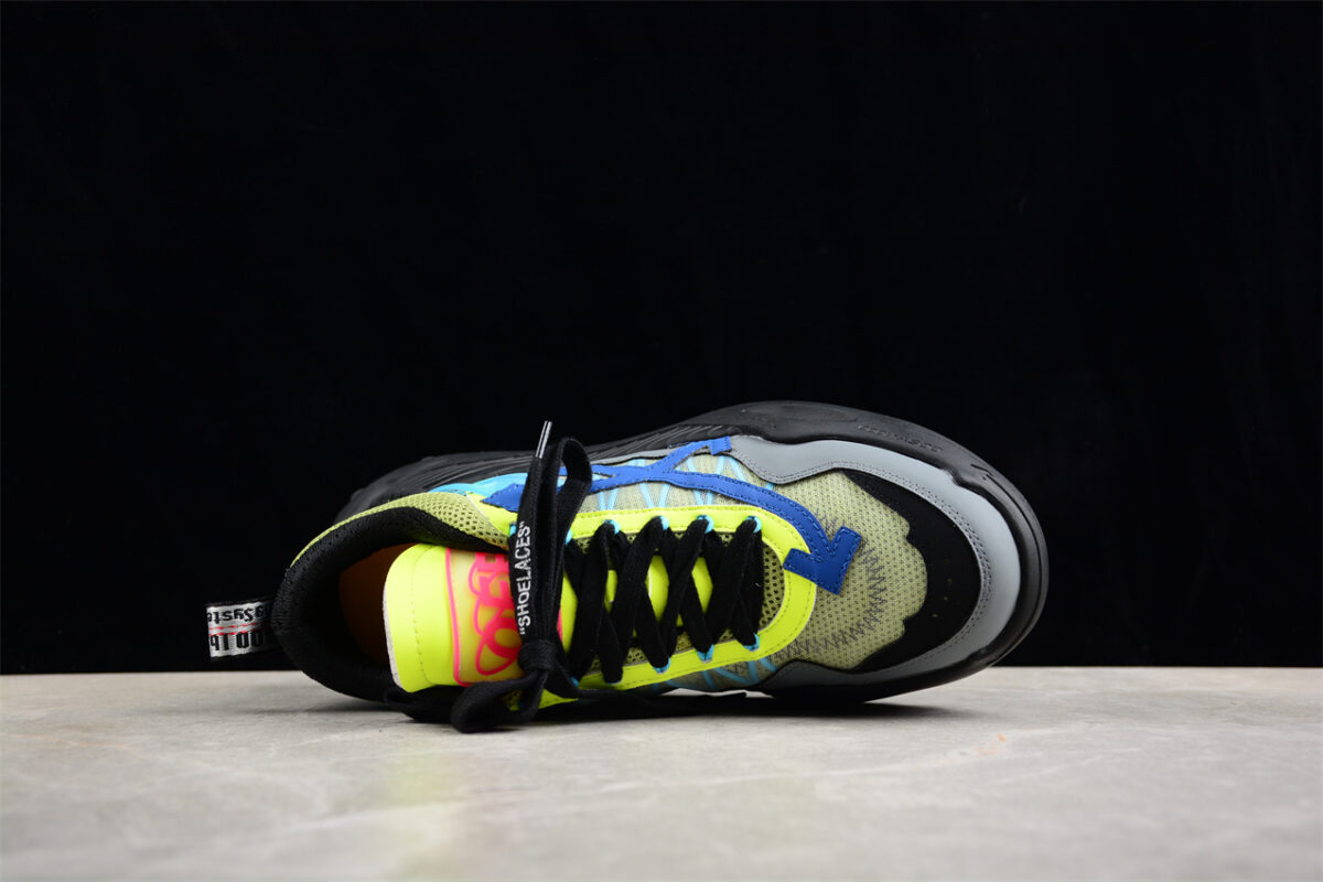 Off White Replica ODSY 1000 Sneaker Neon Yellow Grey Black Blue