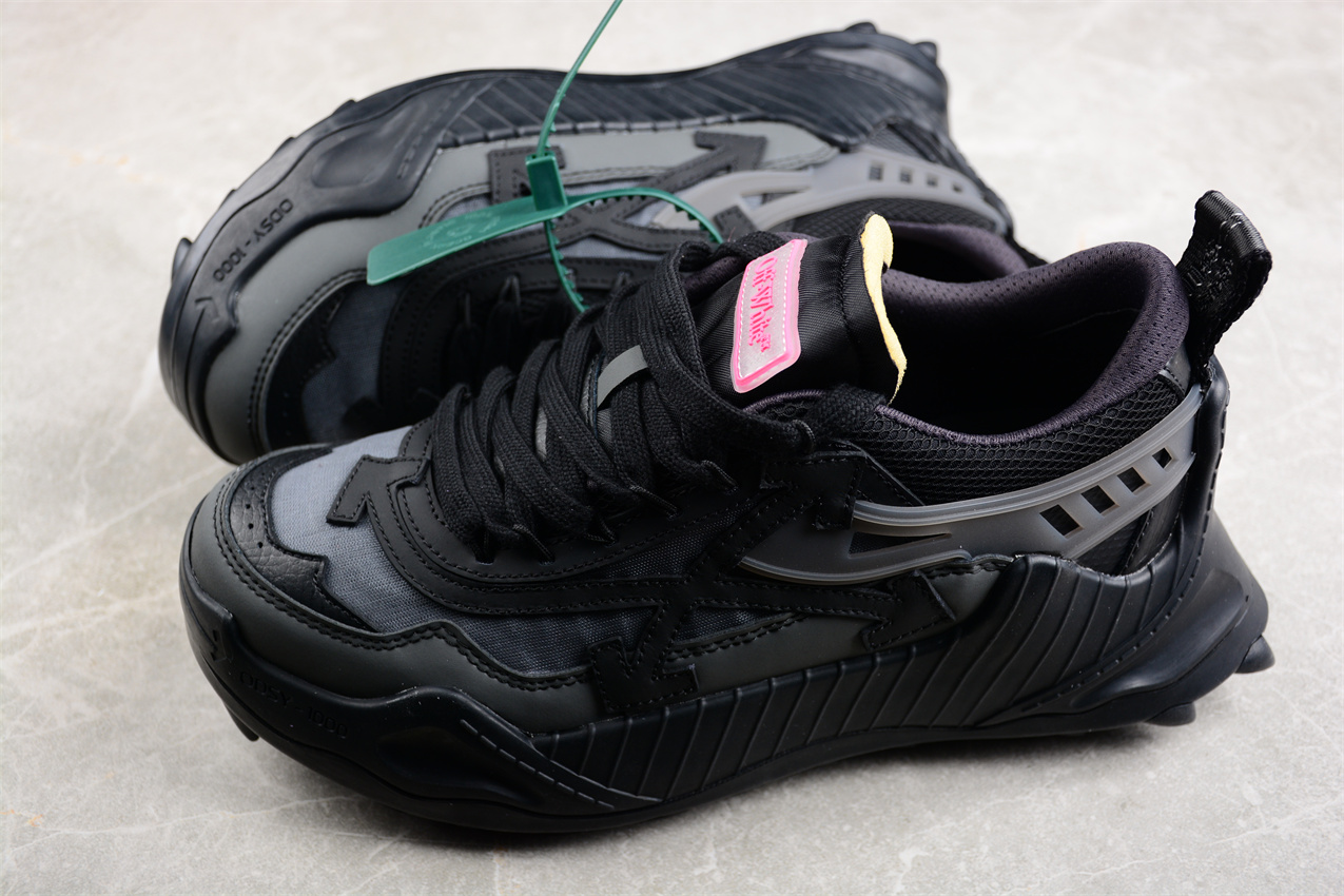 Off White Replica ODSY 1000 Sneaker Triple Black