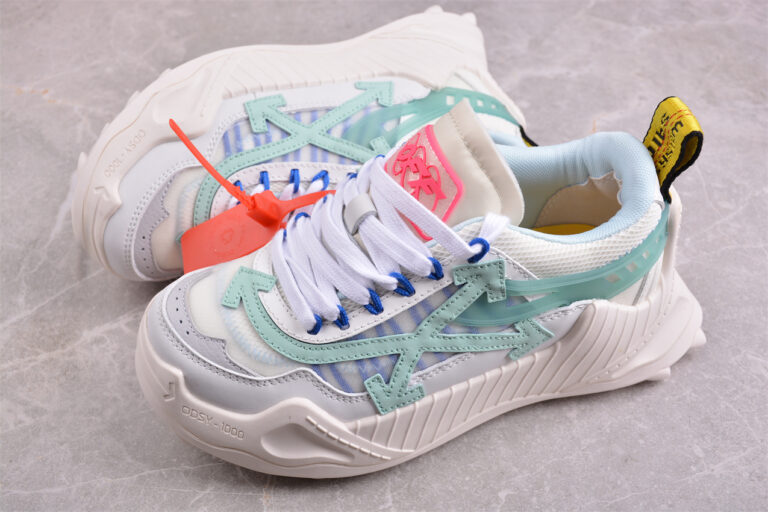 Off White Replica ODSY 1000 Runner Sneaker White Blue Grey (Copy)