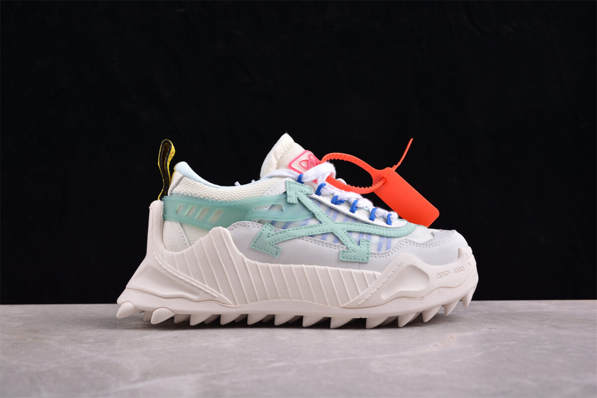 Off White Replica ODSY 1000 Runner Sneaker White Blue Grey (Copy)