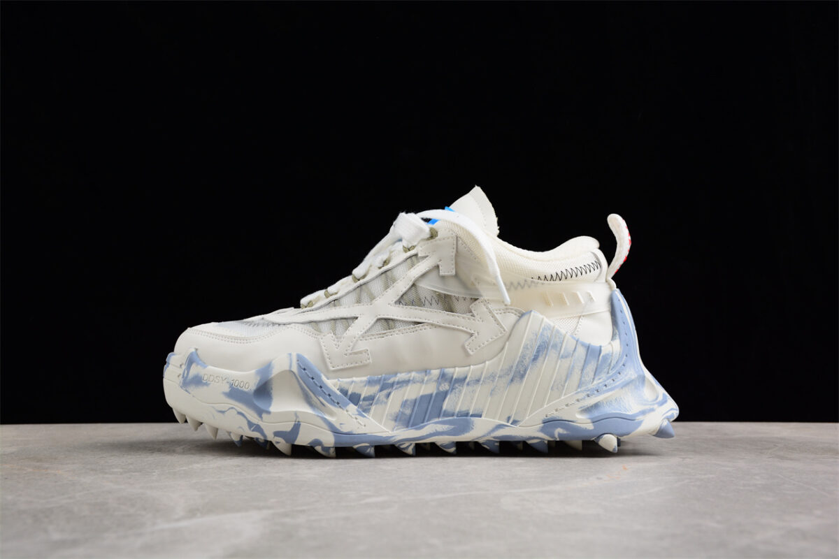 Off White Replica ODSY 1000 White Blue Marble Sole