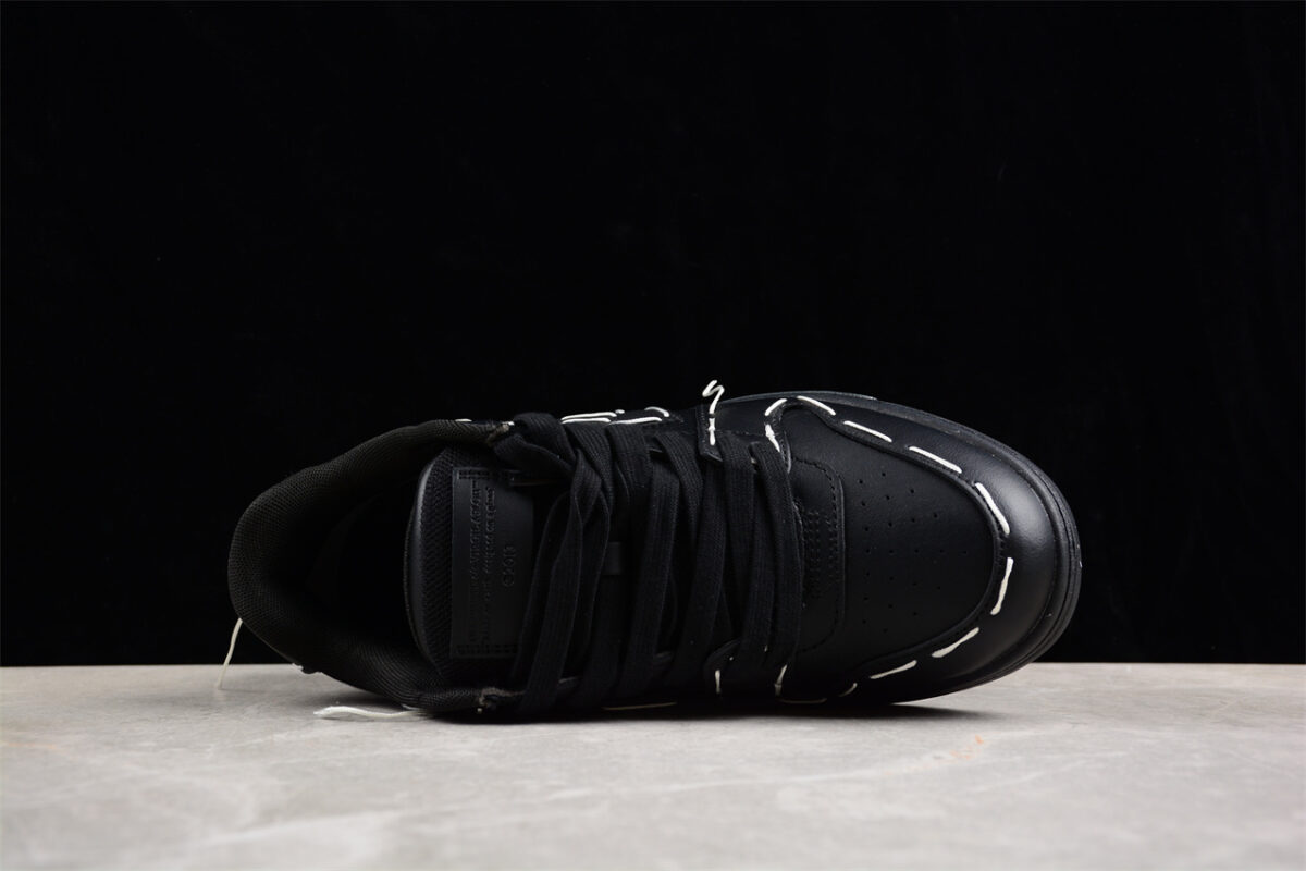 Off White Replica Out Of Office OOO Low Black White Stitch