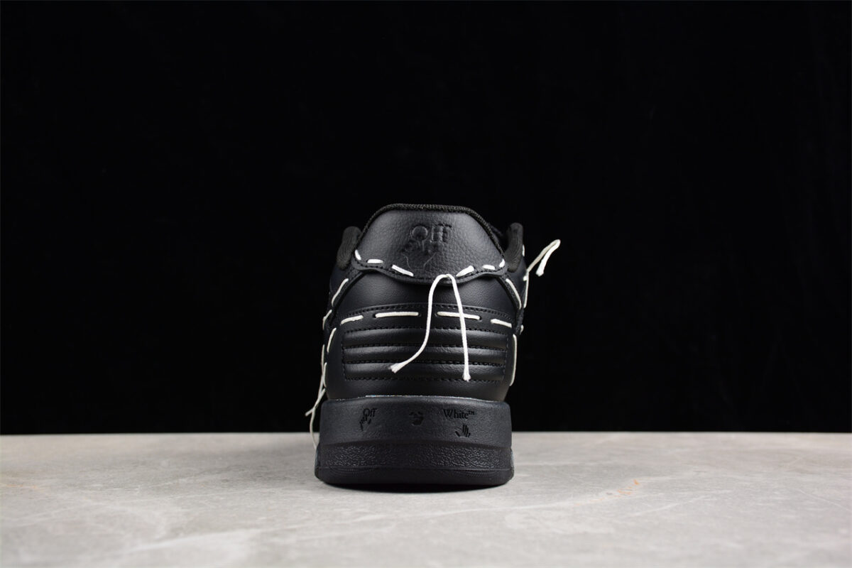 Off White Replica Out Of Office OOO Low Black White Stitch