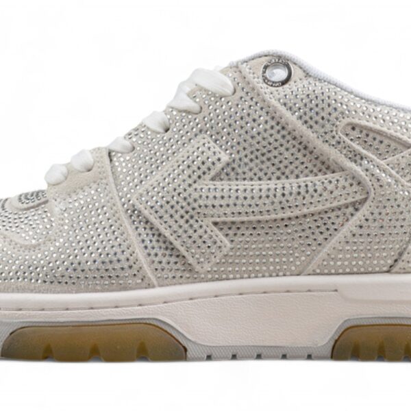 Off White Replica Out Of Office OOO Low Crystal White Rhinestone