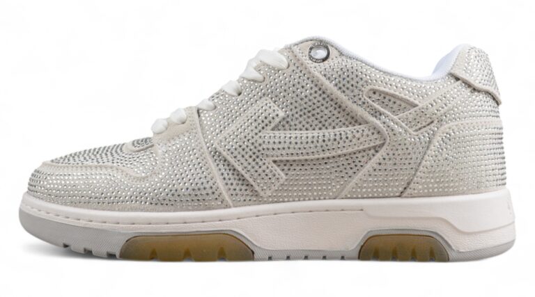 Off White Replica Out Of Office OOO Low Crystal White Rhinestone