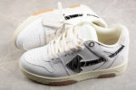 Off White Replica Out Of Office OOO Low White Black Scribble Arrow