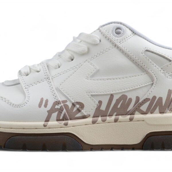 Off White Replica Out Of Office OOO Low White Brown "For Walking"