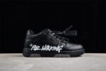 Off White Replica Out of Office Low Black Leather Sneakers "For Walking"