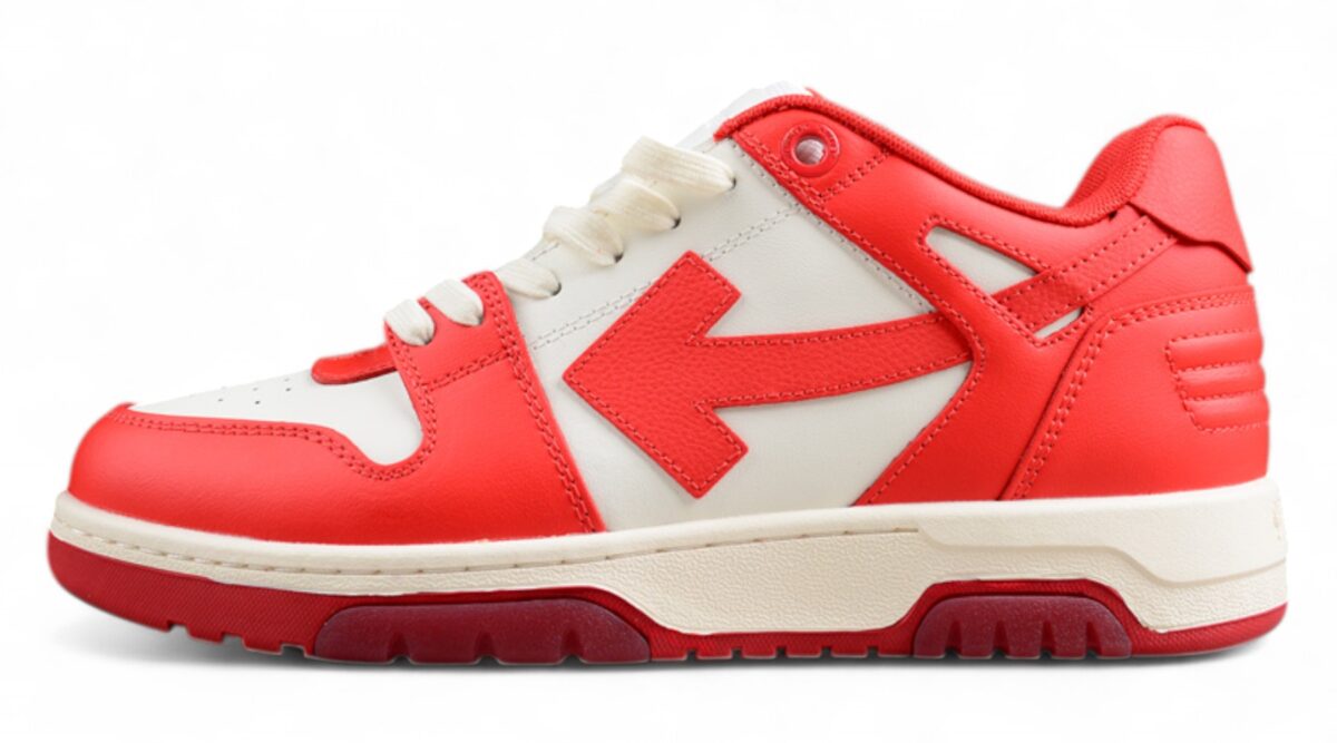 Off White Replica Out of Office Low Red White Leather Sneakers