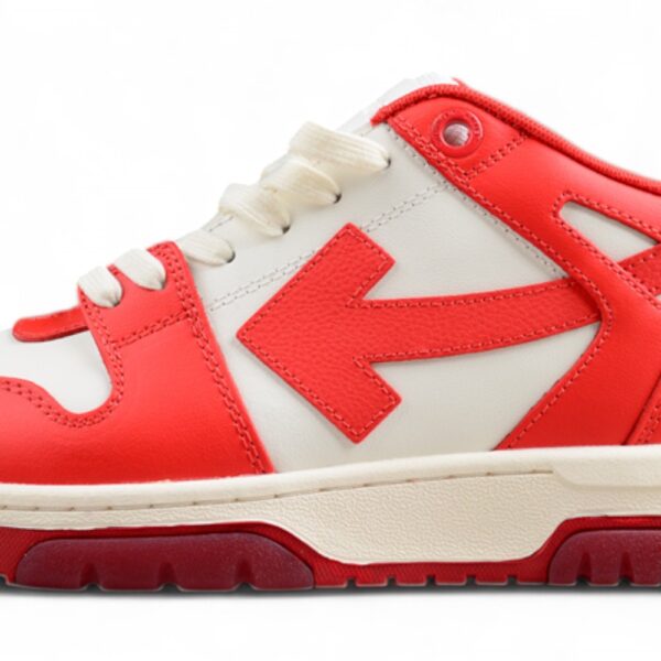 Off White Replica Out of Office Low Red White Leather Sneakers