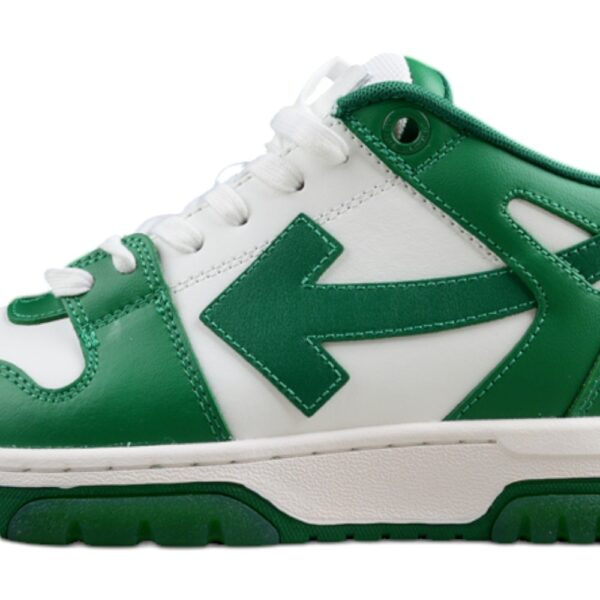 Off White Replica Out of Office Low White Green Sneakers