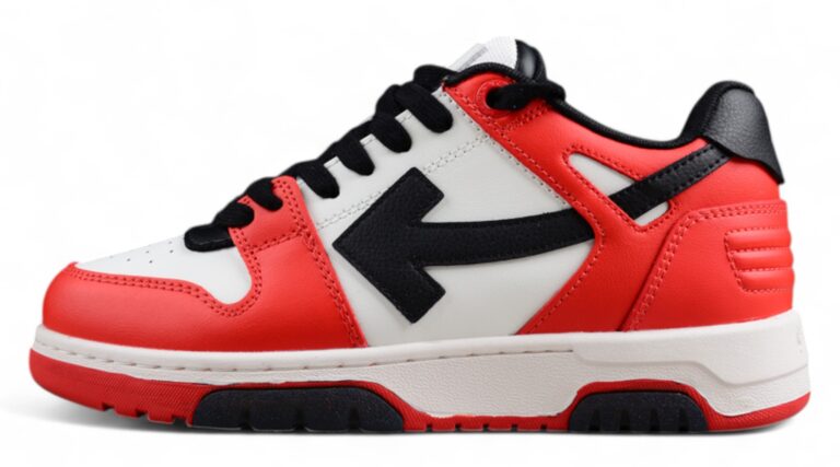 Off White Replica Out of Office Low White Red Black Sneakers