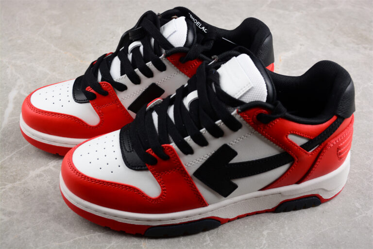 Off White Replica Out of Office Low White Red Black Sneakers