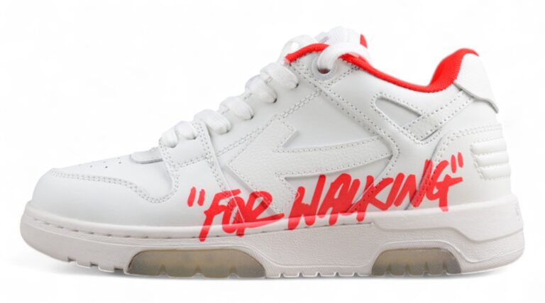 Off White Replica Out of Office Low White Red “For Walking” Sneakers