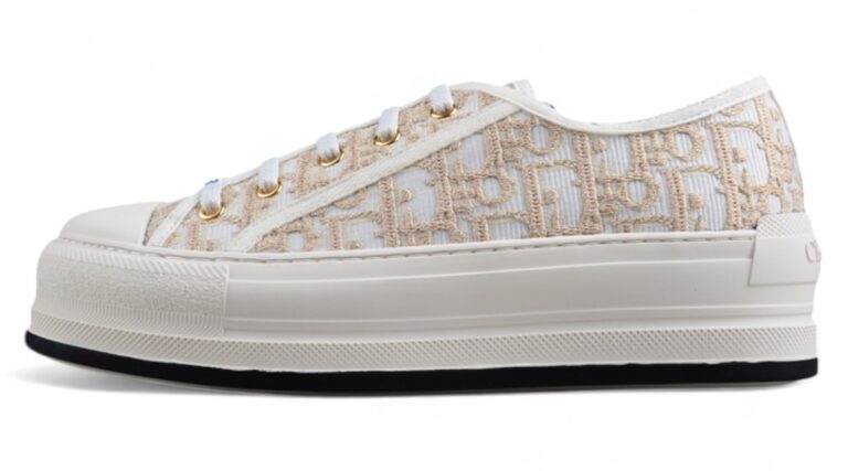 Dior B23 Oblique Low-Top Sneaker – Black with Gum Sole (Copy)