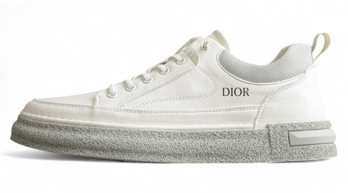 Dior B23 Oblique Low-Top Sneaker – Black with Gum Sole (Copy)