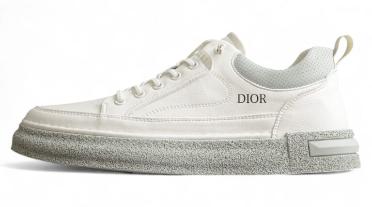Dior B23 Oblique Low-Top Sneaker – Black with Gum Sole (Copy)