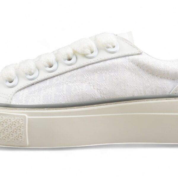 Dior B23 Oblique Canvas Low-Top Sneaker – White