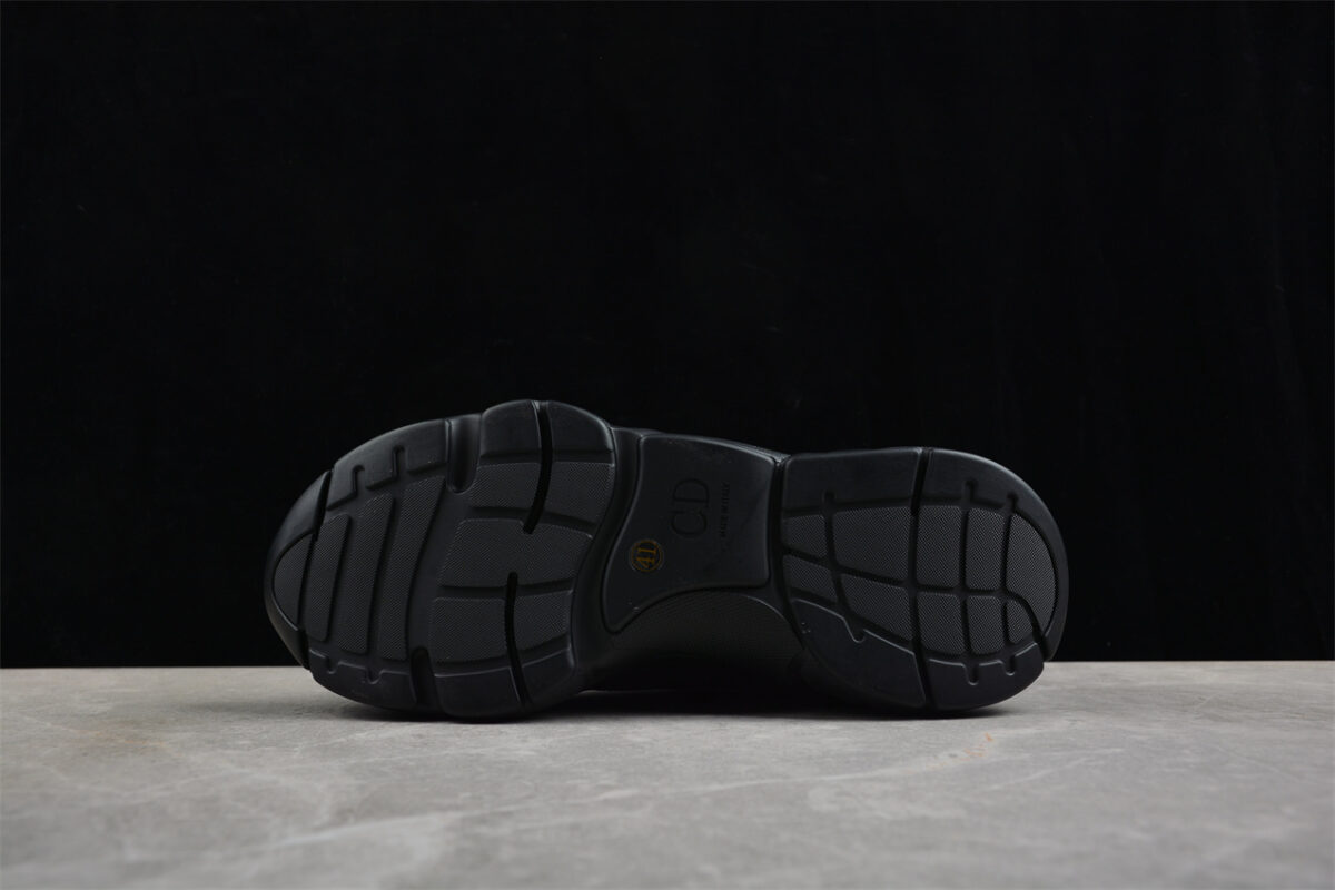 Dior Airmesh Sneaker – Black Mesh with Grey Reflective Detailing