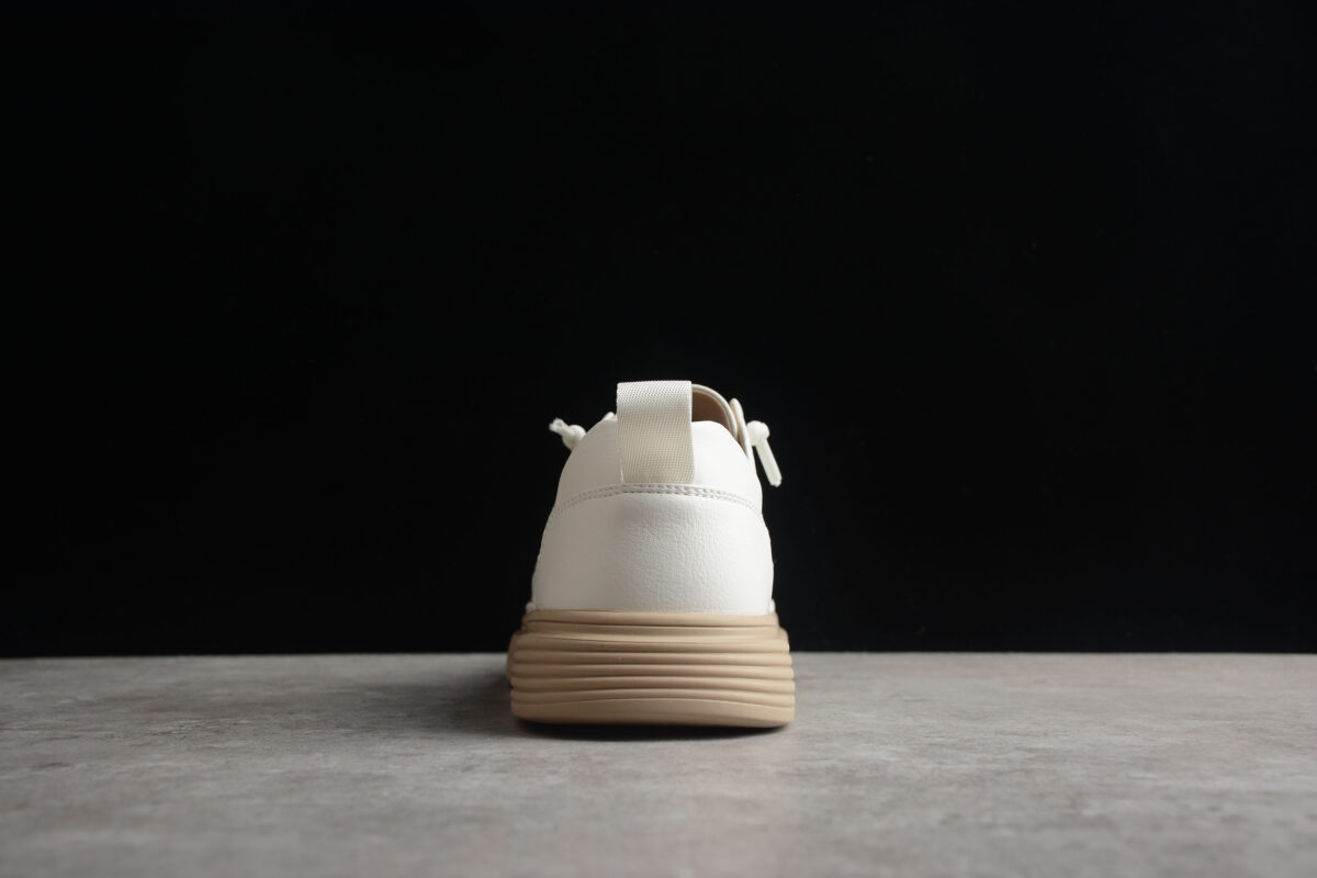 Dior Low-Top Leather Sneaker – Off-White with Beige Sole