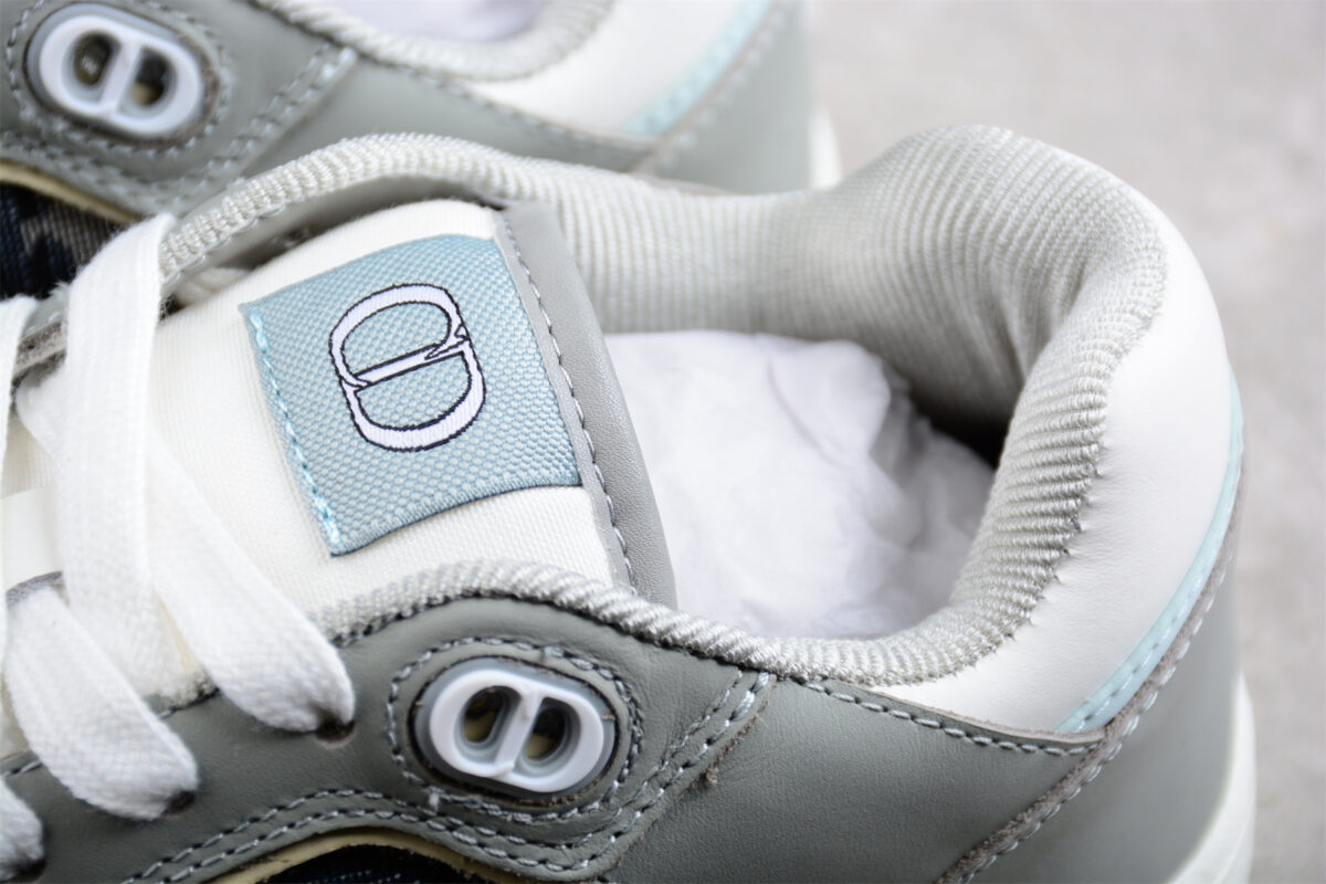 Dior B30 Low-Top Sneaker – Grey & White Oblique
