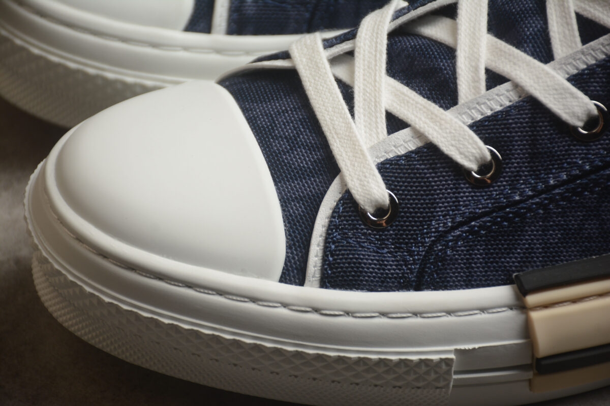 Dior B23 High-Top Sneaker – Blue Oblique Canvas