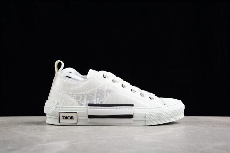 Dior B23 Oblique Low-Top Sneaker – Black with Gum Sole (Copy)
