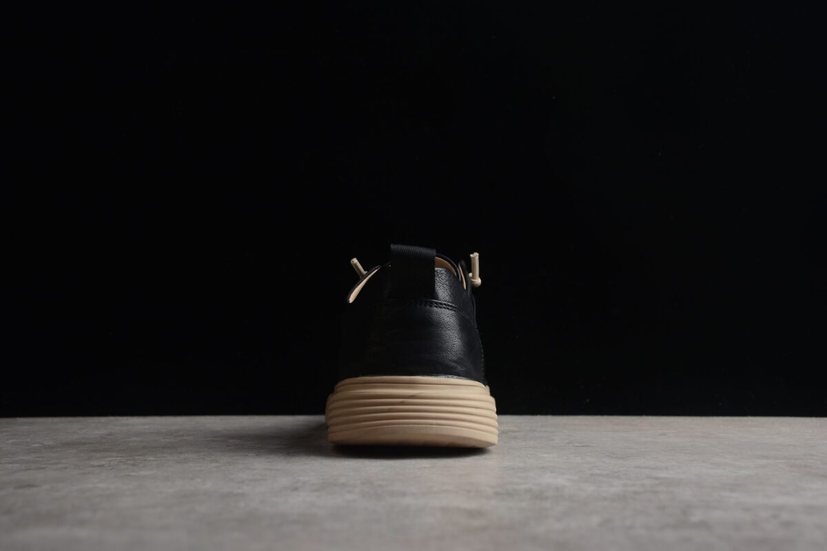 Dior Leather Low-Top Sneaker – Black/Beige