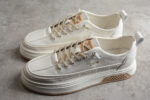 Dior Gradient Sole Low-Top Sneaker – White/Beige