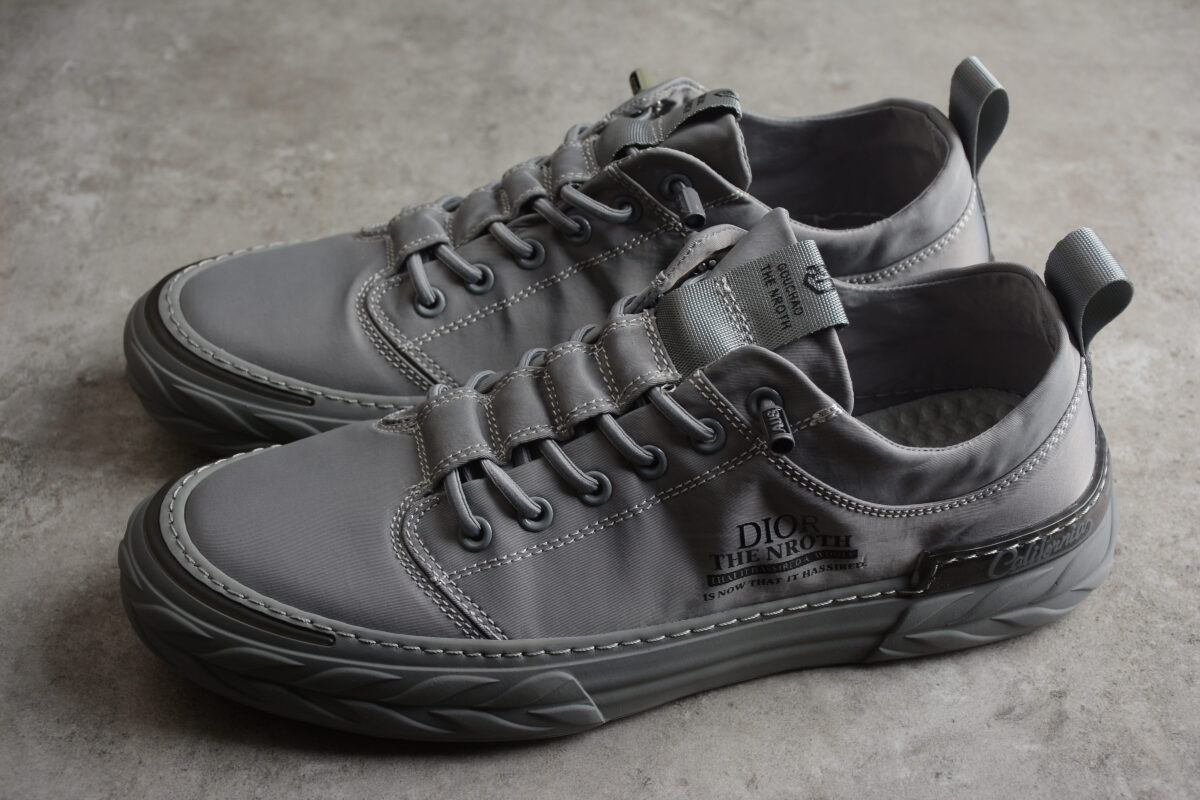 Dior x Technical Nylon Low-Top Sneaker – Grey