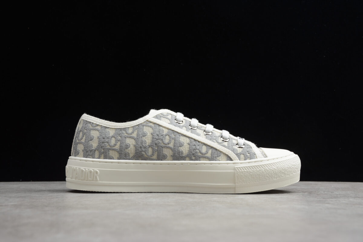 Dior B23 Low-Top Sneaker – Grey Oblique Jacquard