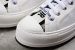 Dior B713 Low-Top Sneaker – White Canvas with Logo Detailing