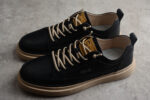 Dior Leather Low-Top Sneaker – Black/Beige