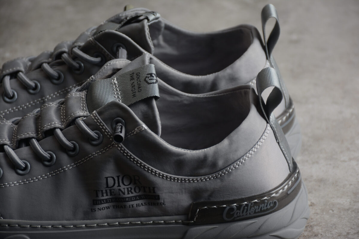 Dior x Technical Nylon Low-Top Sneaker – Grey