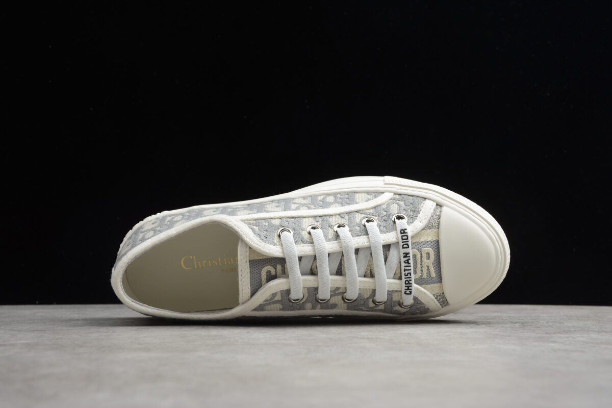 Dior B23 Low-Top Sneaker – Grey Oblique Jacquard