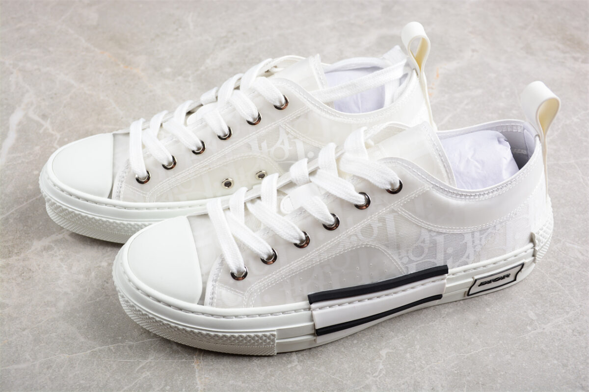 Dior B23 Oblique Low-Top Sneaker – Black with Gum Sole (Copy)