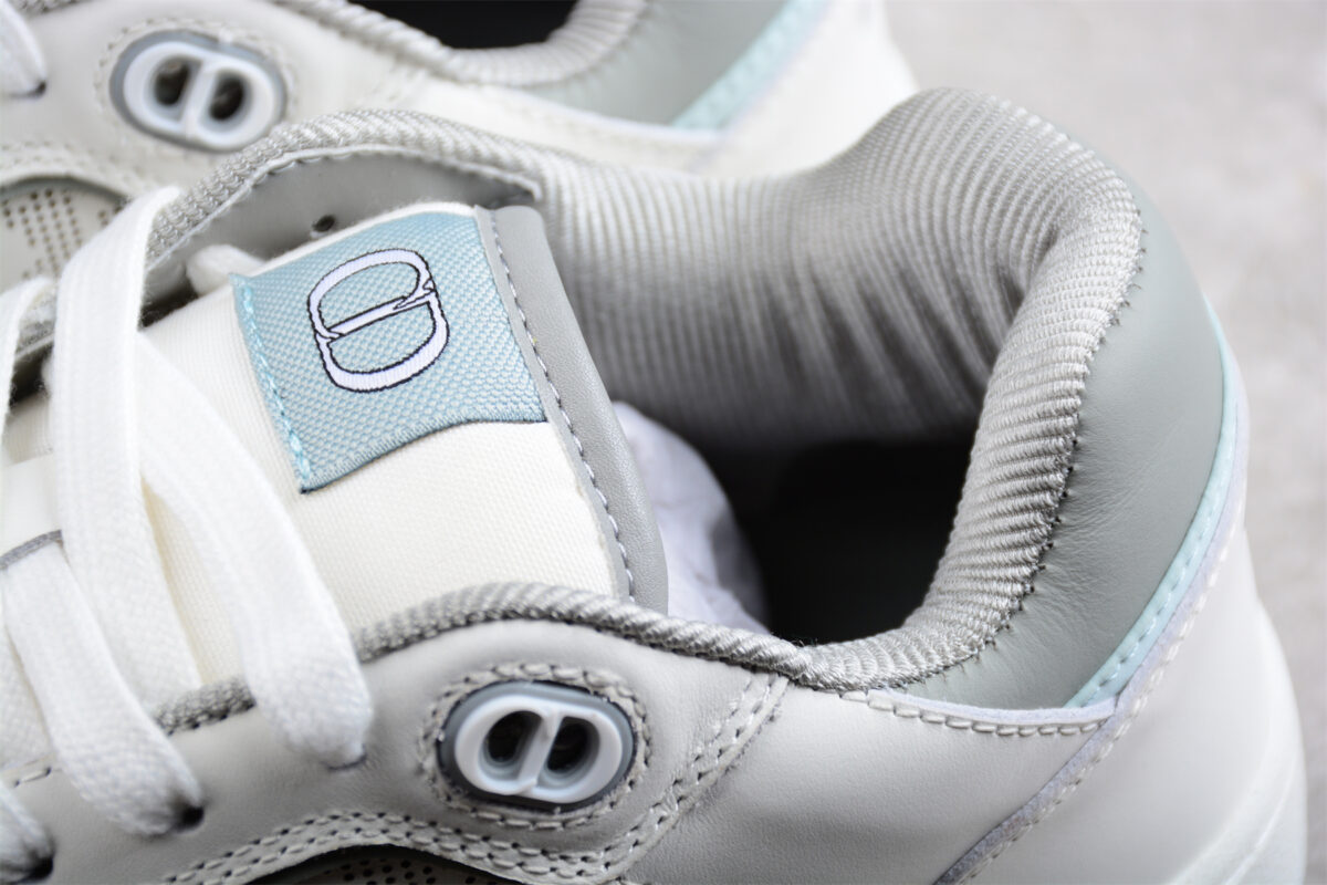 Dior B30 Low-Top Sneaker – White & Grey Oblique