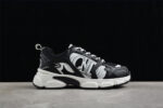 Dior B22 Sneaker – Black Mesh with White Graphic Detailing