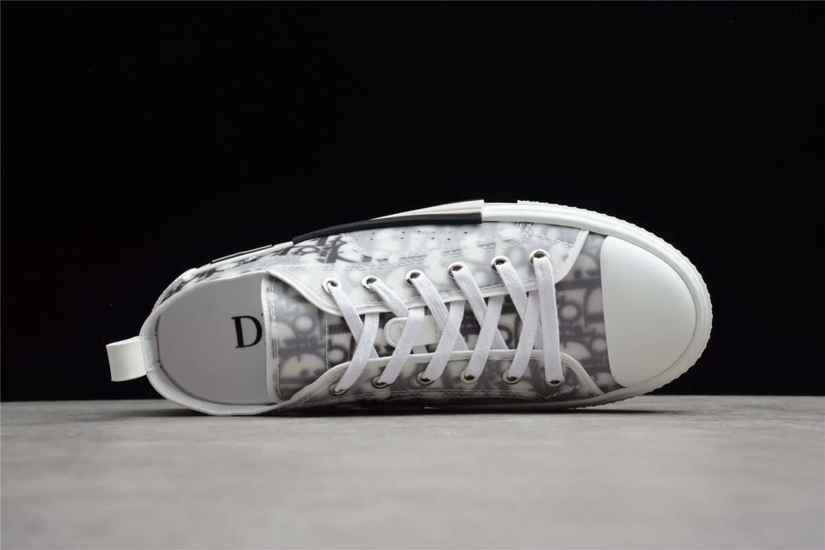 Dior B23 Low-Top Sneaker – Grey Oblique Transparent