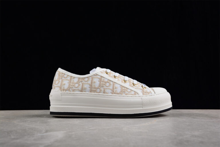 Dior B23 Oblique Low-Top Sneaker – Black with Gum Sole (Copy)