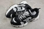 Dior B22 Sneaker – Black Mesh with White Graphic Detailing