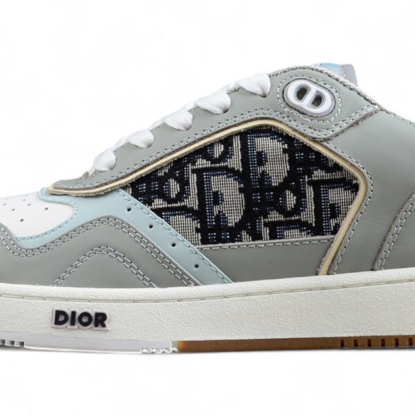 Dior B30 Low-Top Sneaker – Grey & White Oblique
