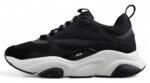 Dior Airmesh Sneaker – Black Technical Mesh with White Sculpted Sole