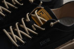 Dior Leather Low-Top Sneaker – Black/Beige