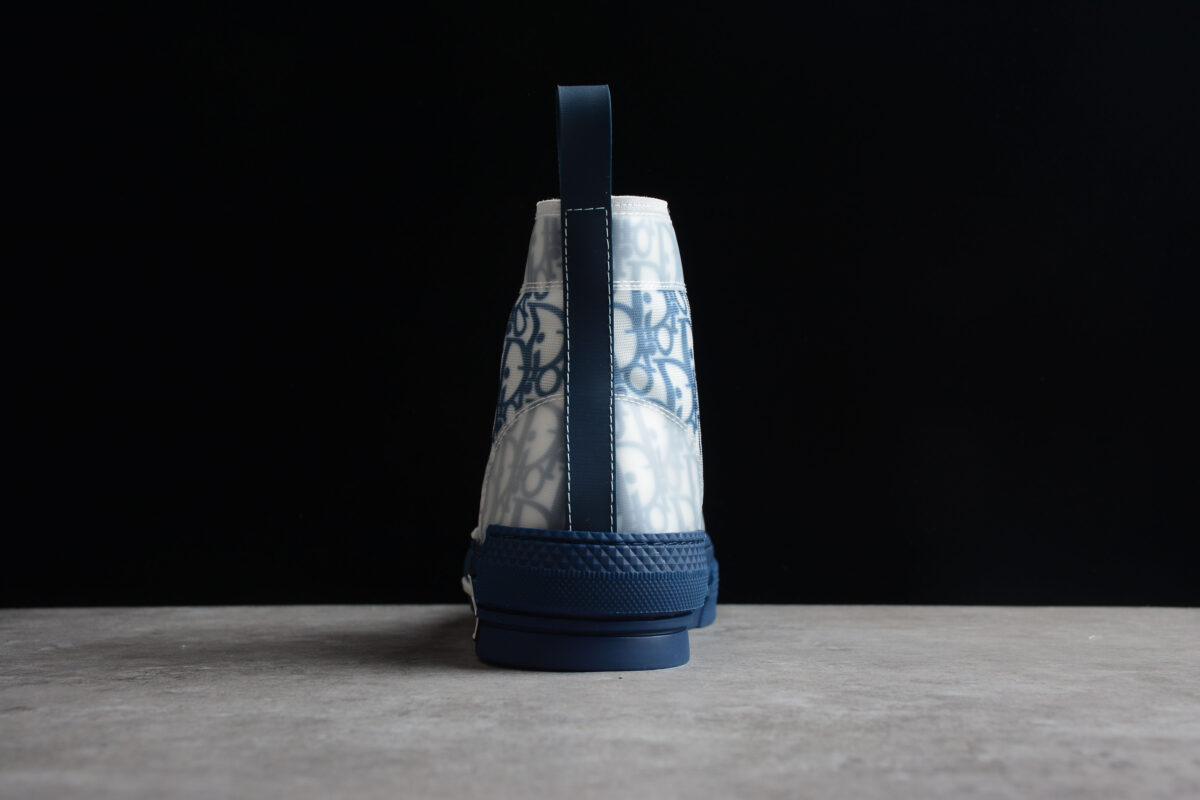 Dior B23 High-Top Sneaker – Blue Oblique Canvas
