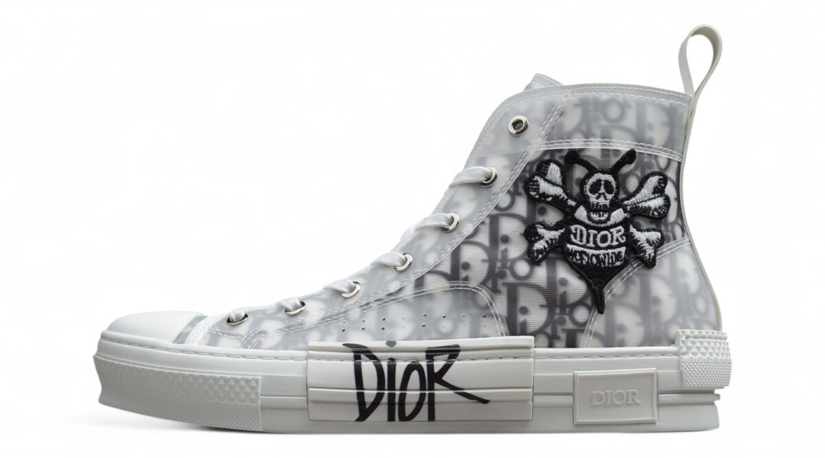 Dior B23 Oblique Low-Top Sneaker – Black with Gum Sole (Copy)