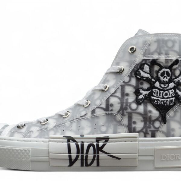 Dior B23 Oblique Low-Top Sneaker – Black with Gum Sole (Copy)