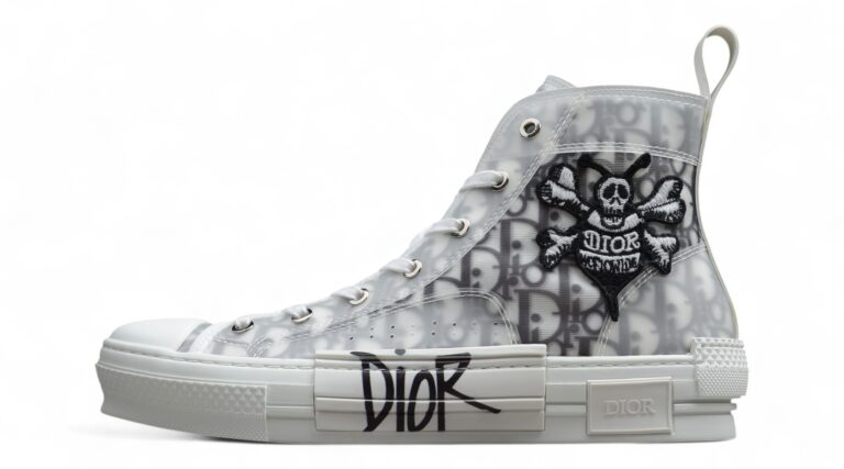 Dior B23 Oblique Low-Top Sneaker – Black with Gum Sole (Copy)